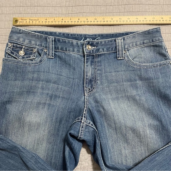 Inc Denim Curvy Fit Cuffed Capri Jeans Medium Wash Size 14 - Picture 6 of 11